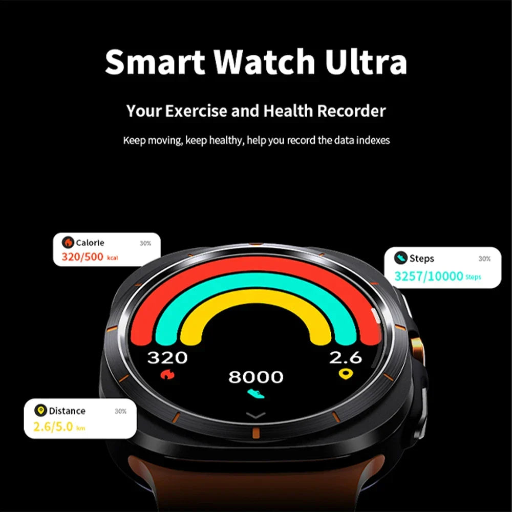 Smartklocka med GPS och Bluetooth-samtal, 1,5 tum