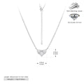 S925 Sterling Silver Niche Design Zirconia Necklace-5