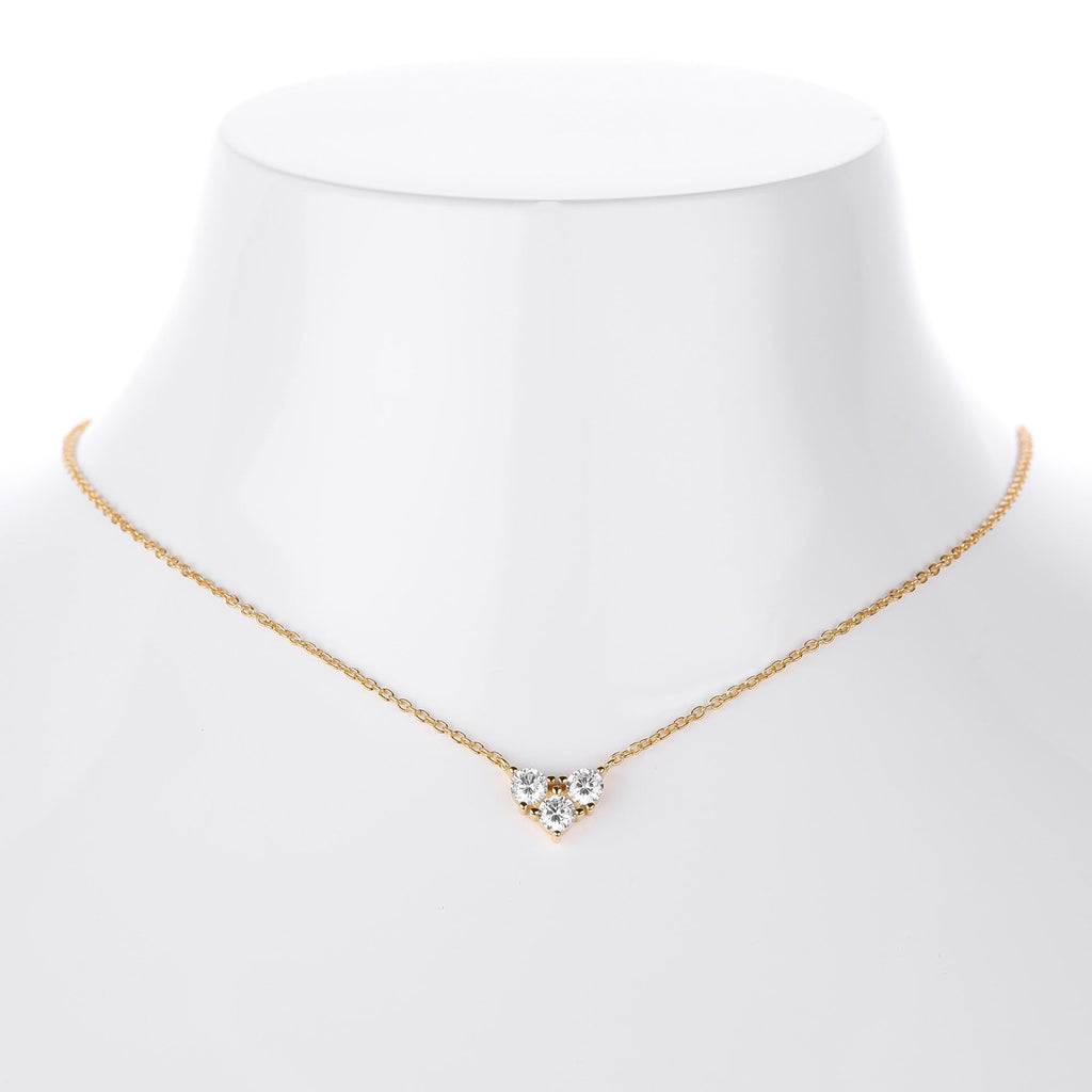 S925 Sterling Silver Niche Design Zirconia Necklace-3